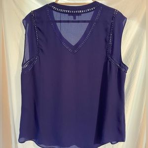 41 HAWTHORN Carla Crochet Detail Blouse size XL